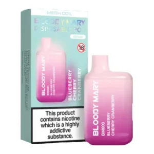 Bloody Mary Vape BM600 Disposable Blueberry Cherry Cranberry