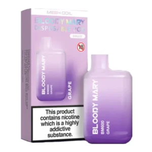 bloody mary vape bm600 disposable grape